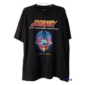Journey Las Vegas Residency 2019 Concert Black T Shirt 2XL Double Sided